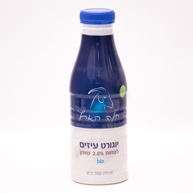 יוגורט עיזים טבעי בקבוק 500 ג'