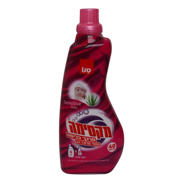 מרכך כביסה מקסימה סנסיטיב מרוכז ורוד 1 ל' סנו