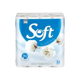 נייר טואלט סופט סילק לבן 32 גלילים סנו