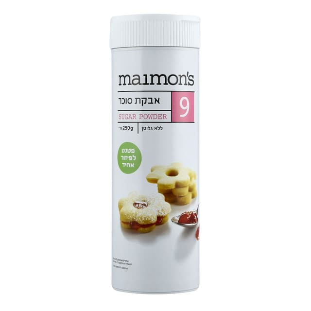 אבקת סוכר פטנט 250 ג' מימונס