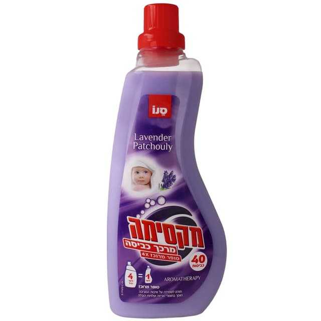 סנו מקסימה מרכך כביסה פצ''ולי מרוכז סגול 1 ל'