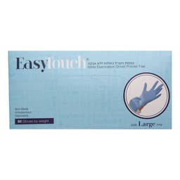 כפפות ניטריל L כחולות ללא אבקה 80 יח' EASY TOUCH