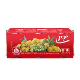 זיתים ירוקים  בלי גולענים 3*200 ג' יכין