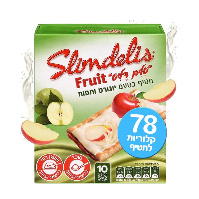 חטיף בריאות יוגורט במילוי תפוח 182 גר