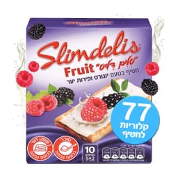 חטיף בטעם יוגורט ופירות יער 5*36.4 ג' סלים דליס