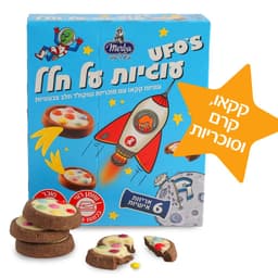 עוגיות קקאו וסוכריות על חלל מרבה 140 גרם