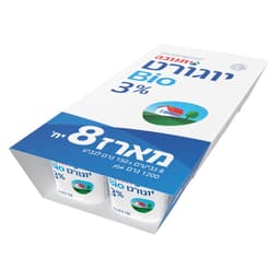 מאגדת יוגורט ביו 3% שומן 8 יח' *150ג' תנובה