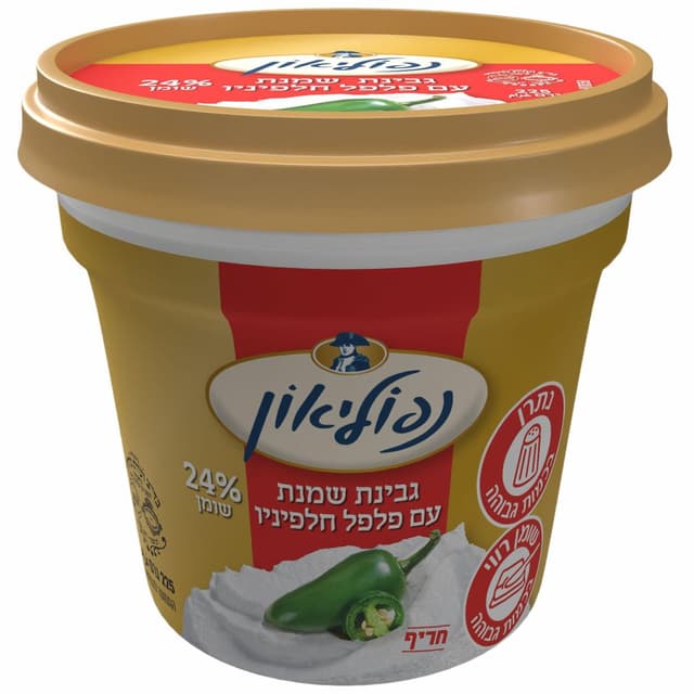 גבינת שמנת חלפיניו 24% שומן 225 ג' נפוליאון