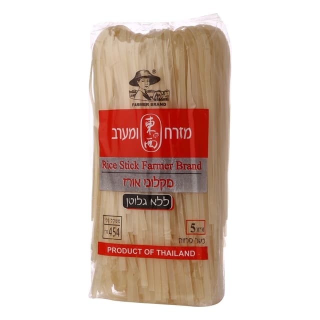 מקלוני אורז ללא גלוטן 5 מ"מ  454ג'