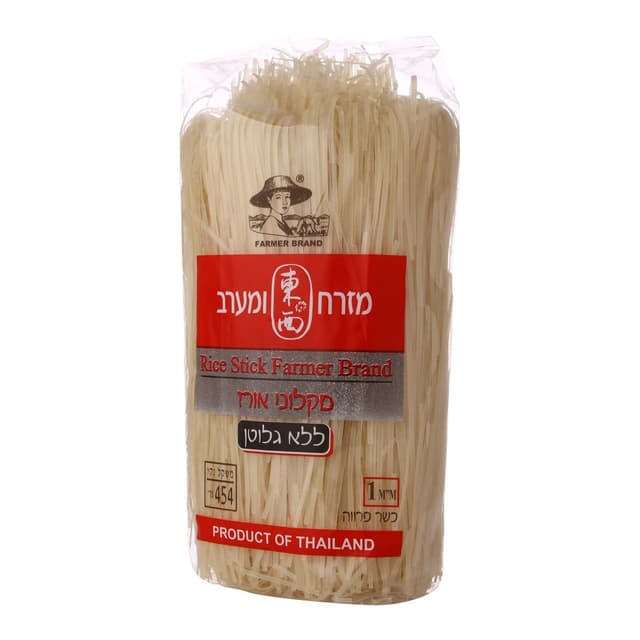 מקלות אורז ללא גלוטן 1 מ"מ 454 גרם