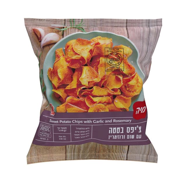 צ'יפס בטטה עם שום 80 גרם