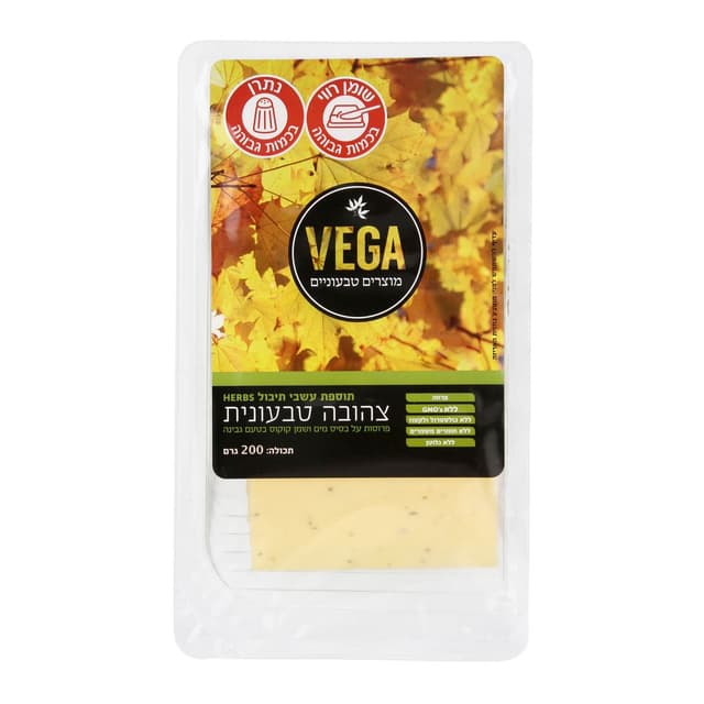 צהובה טבעונית עם עשבי תיבול 200 גרם