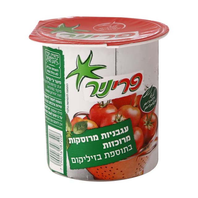 עגבניות מרוסקות בזיליקום 230 ג' פרי ניר