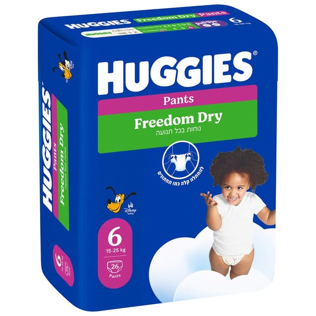 תחתוני חיתולים פנטס מידה 6 30 יח' האגיס פרידום דריי