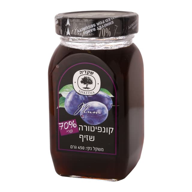 קונפיטורה שזיף 70%פרי450