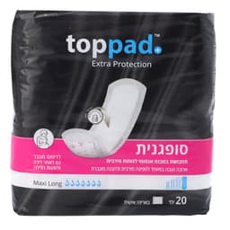טופ פד - תחבושות מקסי לונג 20 יח'