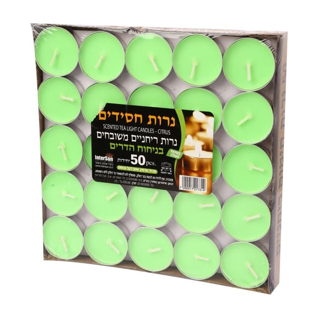 נרות חימום ריחניים בניחות הדרים 50יח'