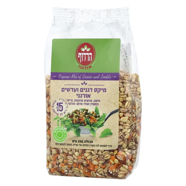 מיקס דגנים ועדשים אורגני 250 גרם