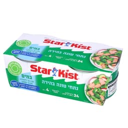 נתחי טונה בהירה במים