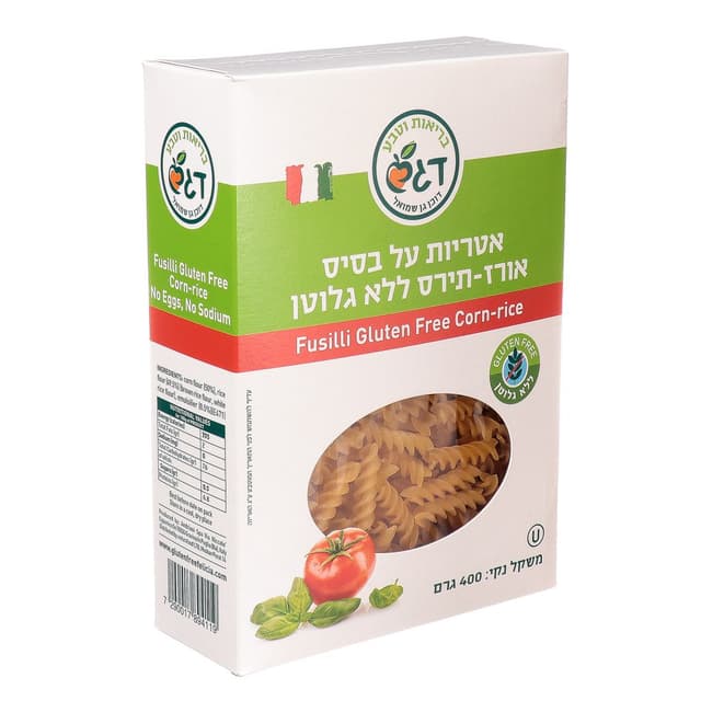 פוזילי אורז תירס דגש 400 גרם