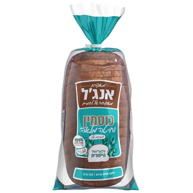 לחם כוסמין וחיטה מלאה 750 ג' אנג'ל