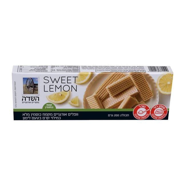 וופל קמח כוסמין לימון אורגני 200 גרם