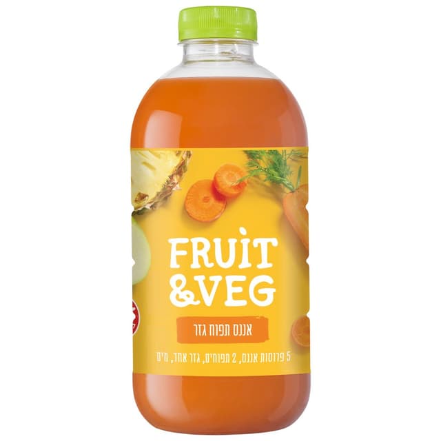 אננס תפוח גזר פרוט& ווג 1ל'