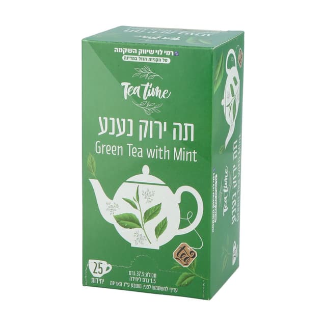 תה ירוק נענע 25 יח ר