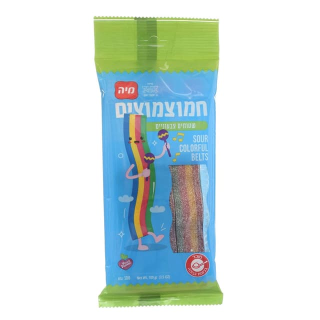 חמוצמוצים שטוחים צבעוניים 100 גרם