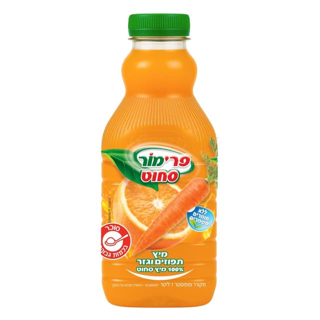 מיץ תפוזים וגזר 1 ל' פרימור