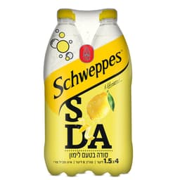 מארז רביעיית סודה בטעם לימון 1.5 ל' שוופס