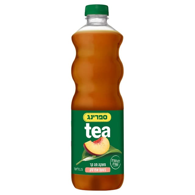 תה קר בטעם אפרסק 1.5 ל' ספרינג