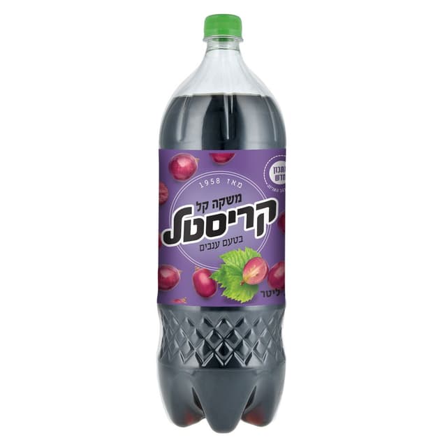 מיץ בטעם ענבים 2 ל' קריסטל