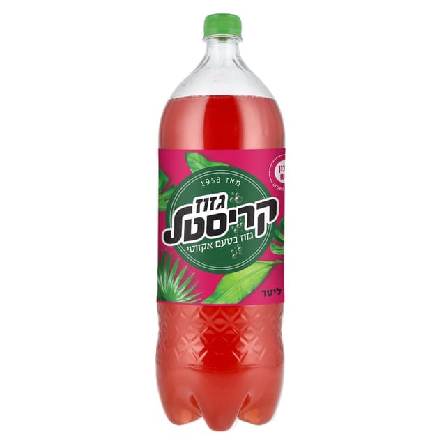 משקה מוגז בטעם אקזוטי 2 ל' קריסטל