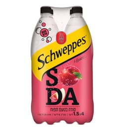 רביעיית סודה בטעם תפוח *1.5 ל' שוופס