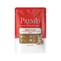 פרמיו פאוץ עם סלמון בג`לי לחתלתול 85גר