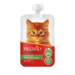 בשר עוף, טונה ותפוח לחתלתול מגיל 4 חודשים 90 ג' פרמיו