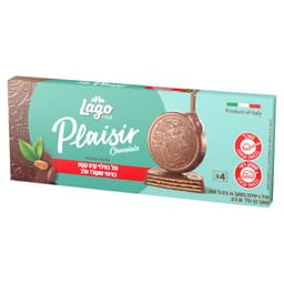 ופל במילוי קרם קקאו בציפוי שוקולד 4*24 ג' מקוויטיס