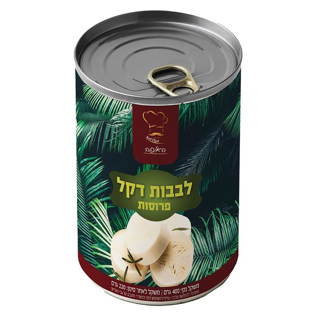 האופה לבבות דקל חתוכים 400 גר`