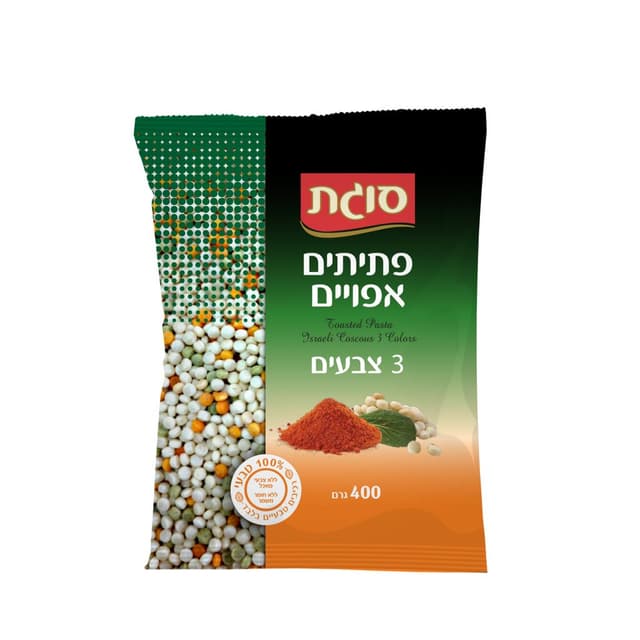פתיתים אפויים 3 צבעים 400 גר גרם סוגת