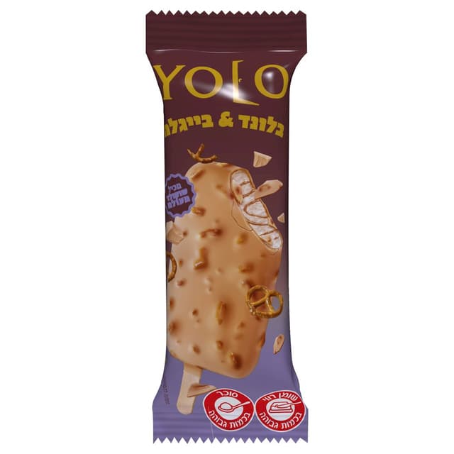 יולו שוקולד בלונד בייגלה