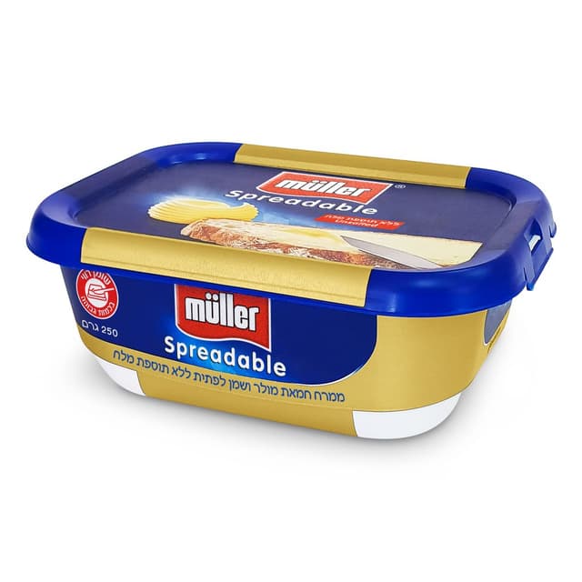 מולר ספרדבל ממרח חמאה ללא מלח 250 גרם