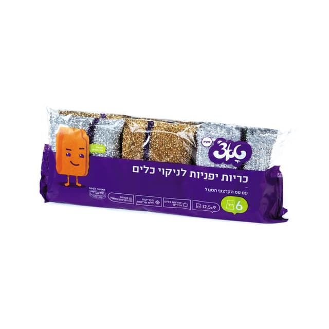 כריות קרצוף טאצ 6 יח