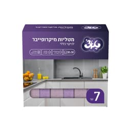 מטליות מיקרופייבר לניקוי כללי טאצ 7 יח