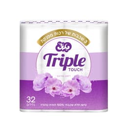 טאצ' נייר טואלט תלת שכבתי 32 גלילים