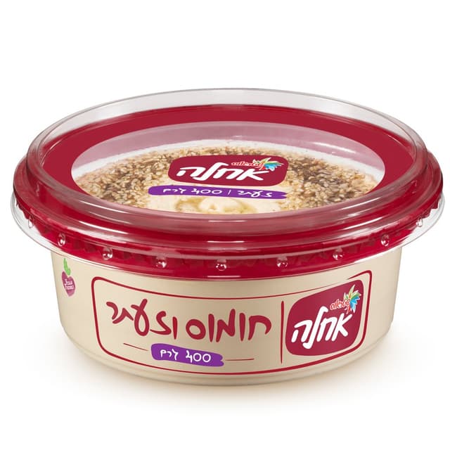 חומוס עם זעתר אחלה 400 ג
