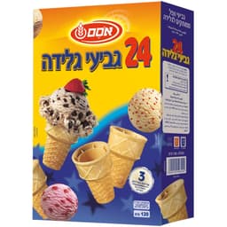 גביעי גלידה אמריקאים 24 יח