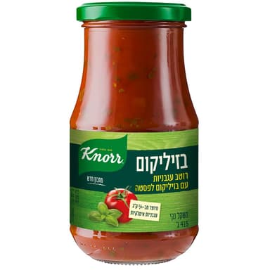 קנור רוטב עם בזיליקום לפסטה 415 גרם