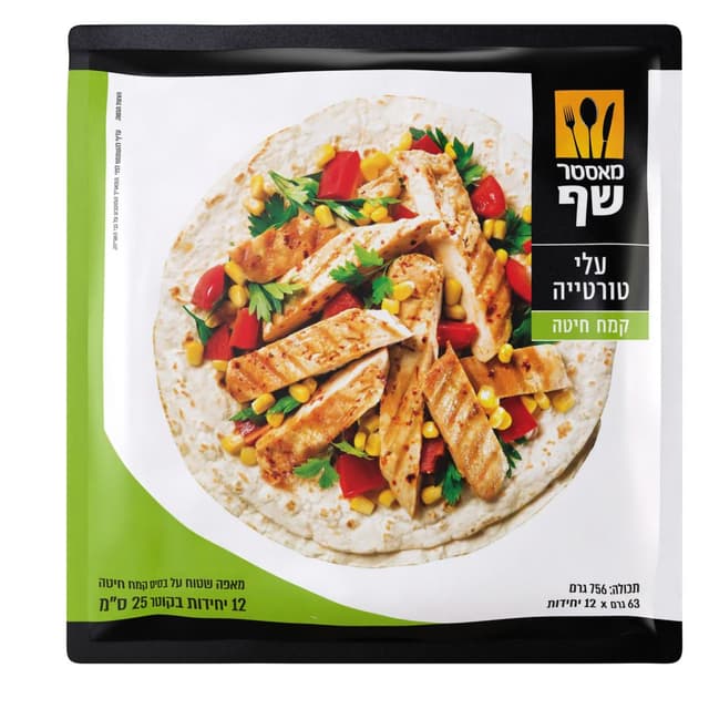 מנה עלי טורטיה קמח לבן מ.שף 25 סמ 840 גר