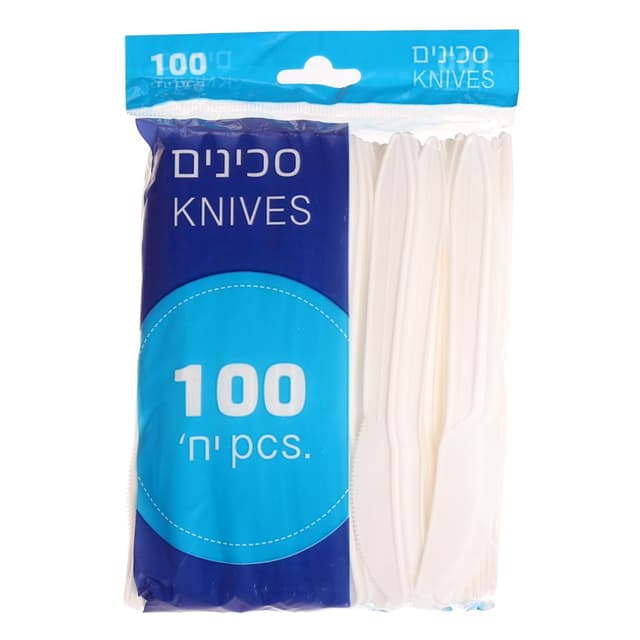 סכין לבן 100 יח
